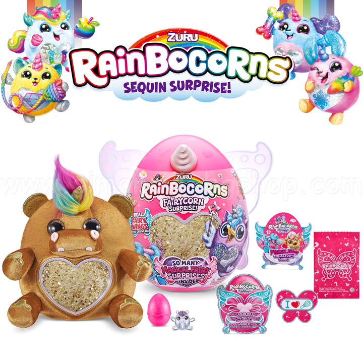 *Zuru Rainbocorns Farycorn     gold hippo 9238 
